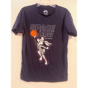 Space Jam A New Legacy Lola Bunny Tune Squad Navy Blue Graphic T-Shirt Small